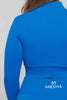 Esse in Blue | Long Sleeve Crop Top