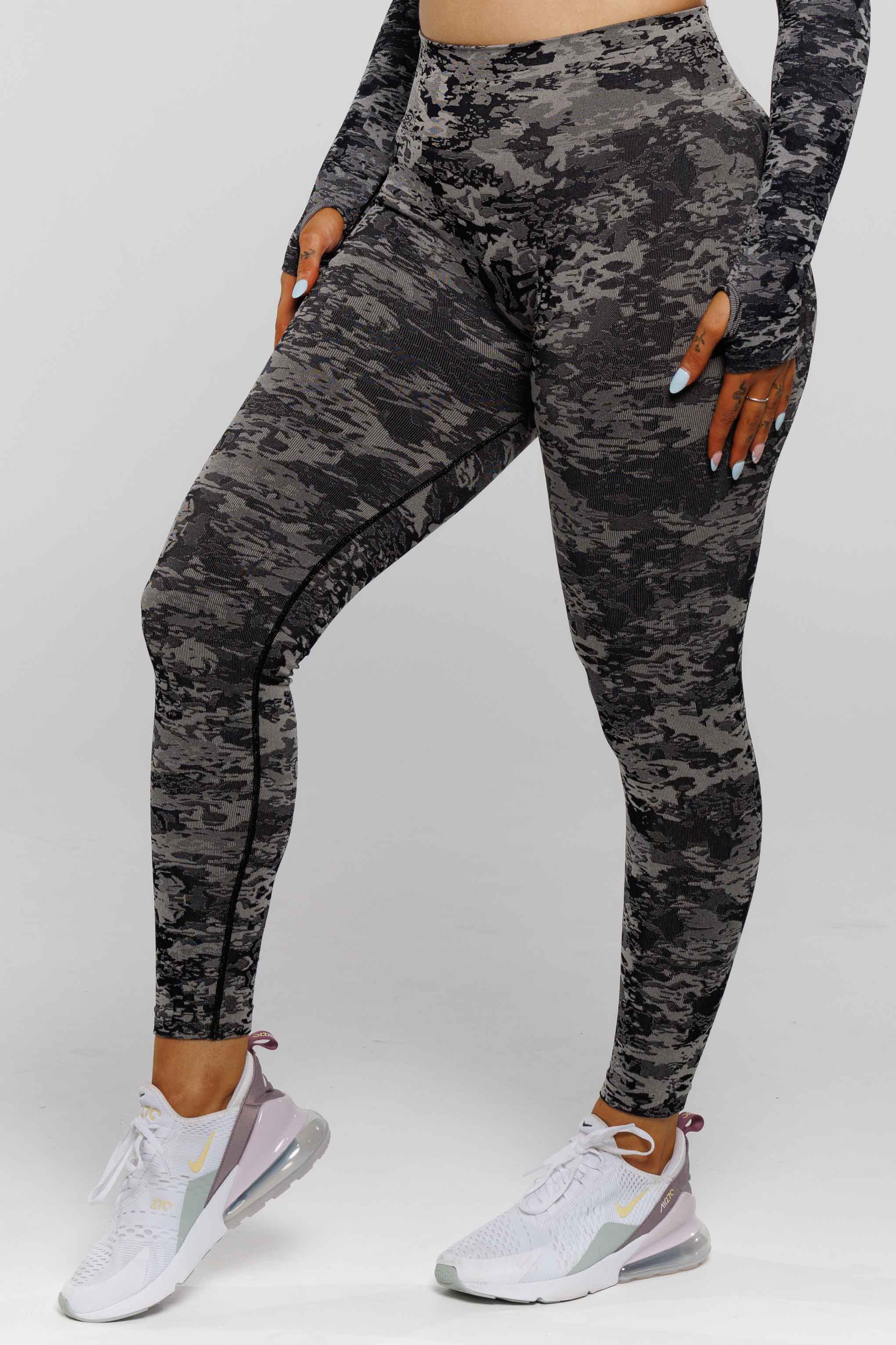 Fierce in Black | Camouflage Leggings