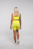 Bloom in Neon Yellow | Plunge Neckline Sports Bra