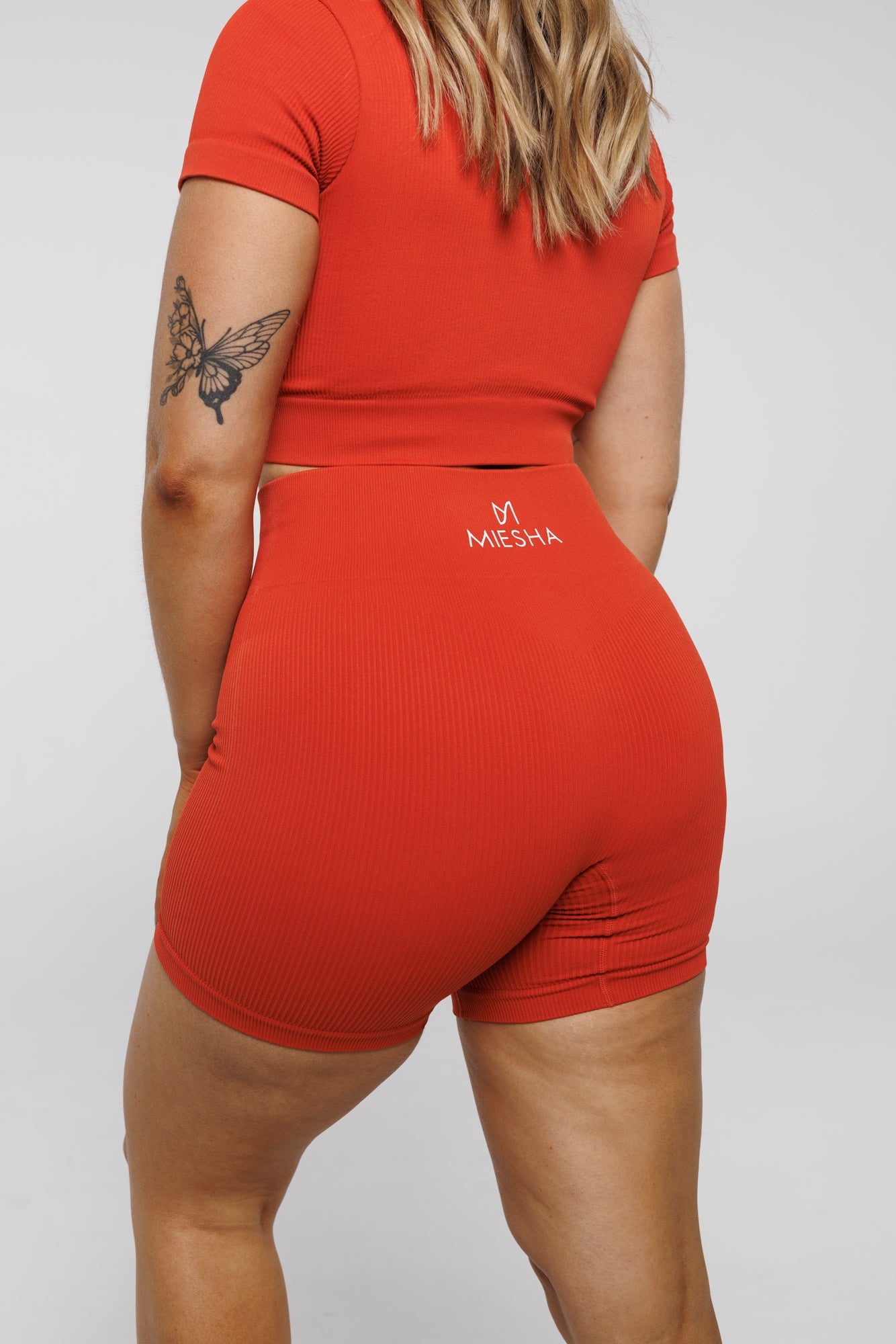 Solace in Salamander | High Waist Mid Length Shorts