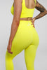 Bloom in Neon Yellow | Slim Fit Leggings