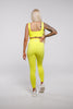 Bloom in Neon Yellow | Slim Fit Leggings