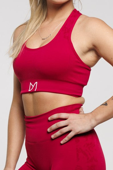 Flex in Wine | Racer Back Sports Bra