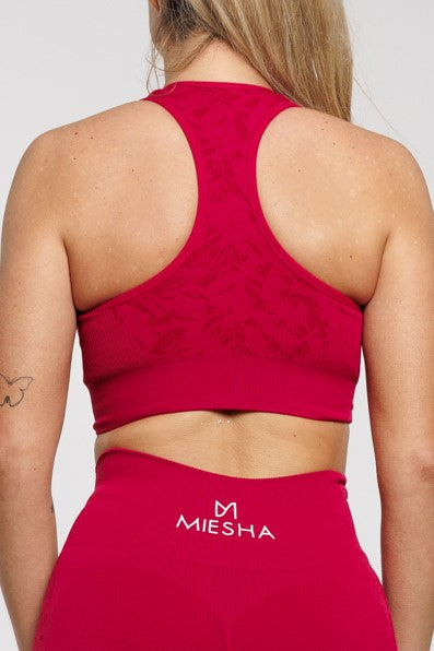 Flex in Wine | Racer Back Sports Bra