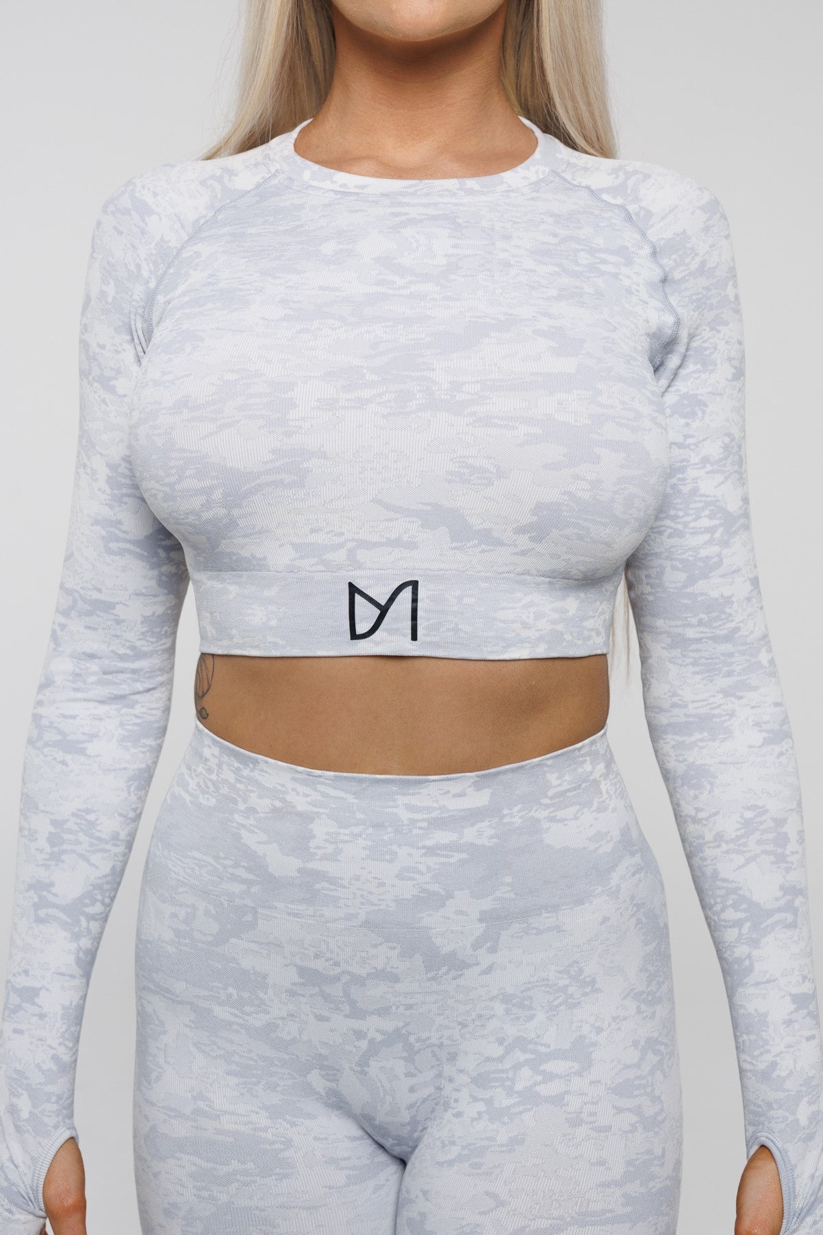 Fierce in White | Long Sleeve Crop Top