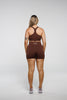 Esse in Chocolate | Mid Length Shorts with Drawstring