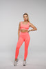 Bloom in Neon Pink | Slim Fit Leggings