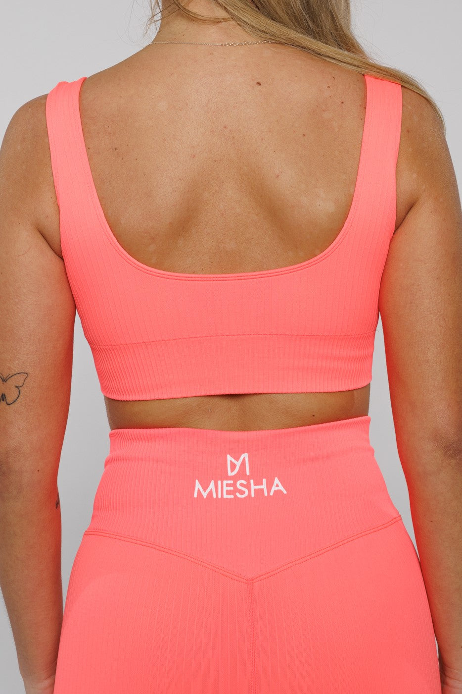 Bloom in Neon Pink | Plunge Neckline Sports Bra