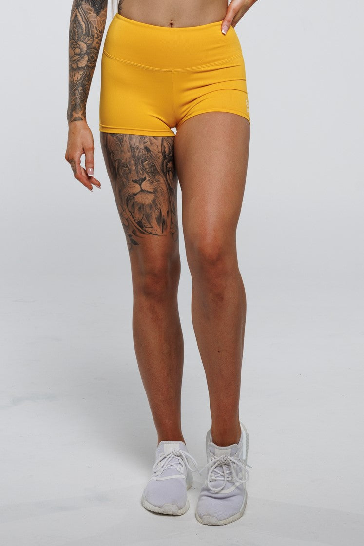 Aura in Mustard | Booty Scrunch Shorts