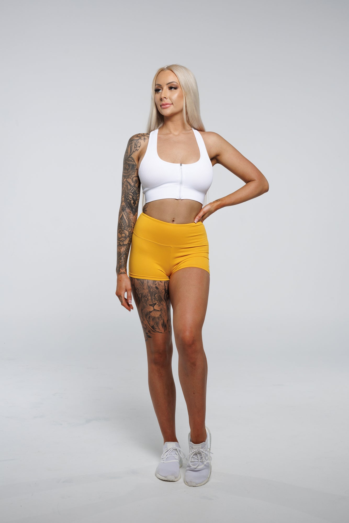 Aura in Mustard | Booty Scrunch Shorts