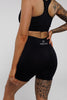 Esse in Black | Mid Length Shorts with Drawstring