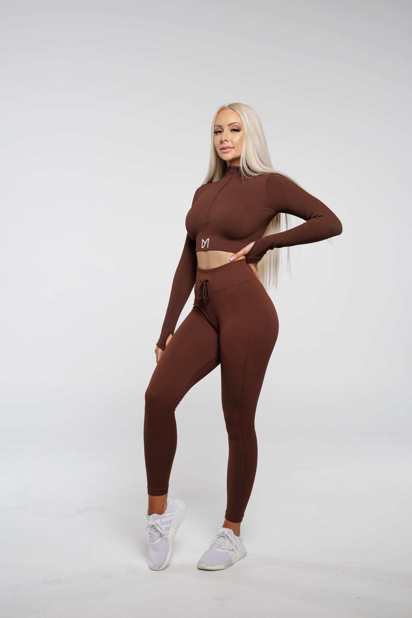 Esse in Chocolate | Leggings with Drawstring