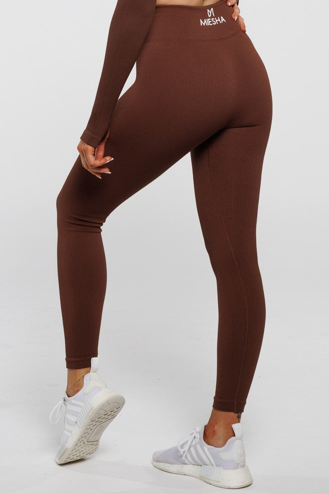 Esse in Chocolate | Leggings with Drawstring