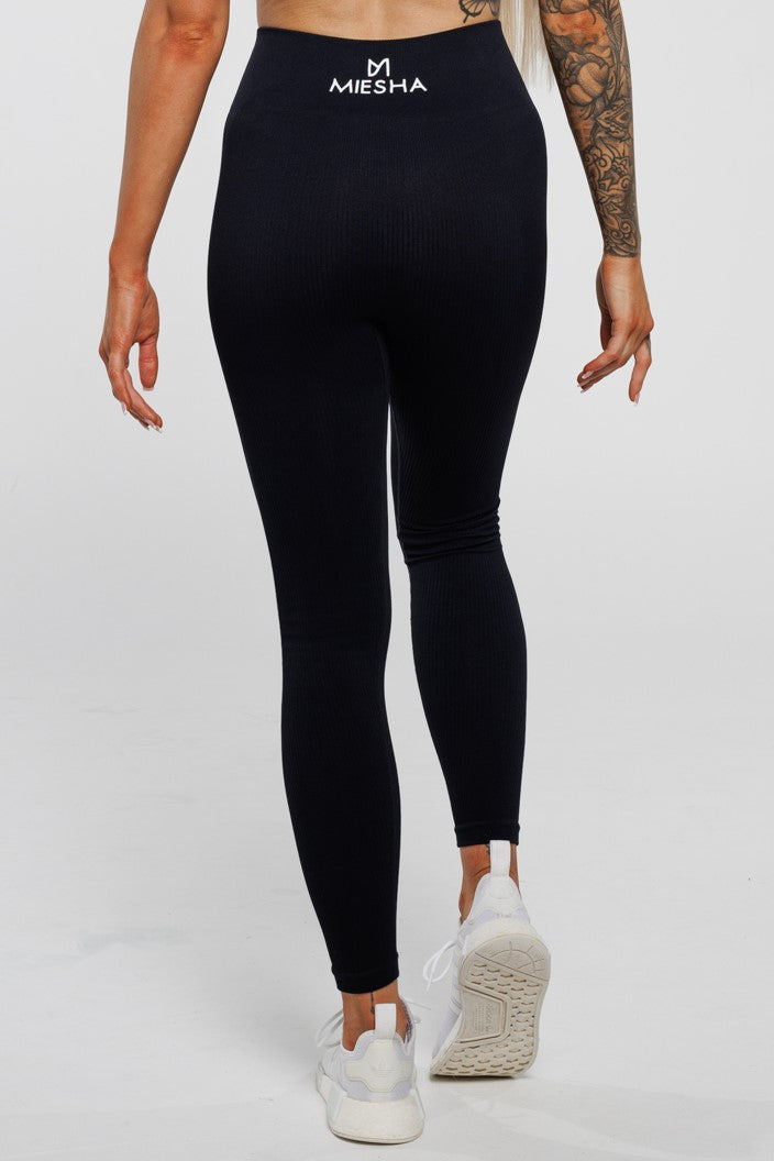 Solace in Black | High Waist Leggings