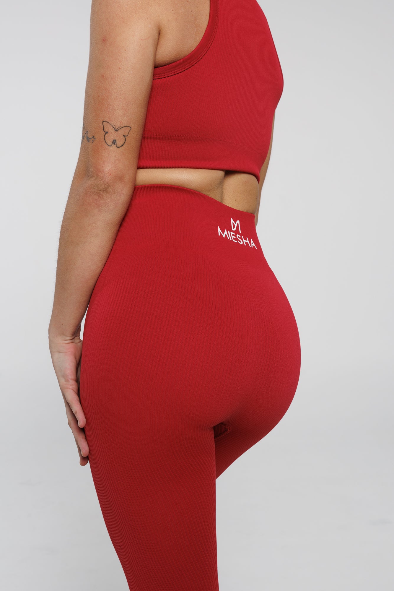 Solace in Red | High Waist Leggings