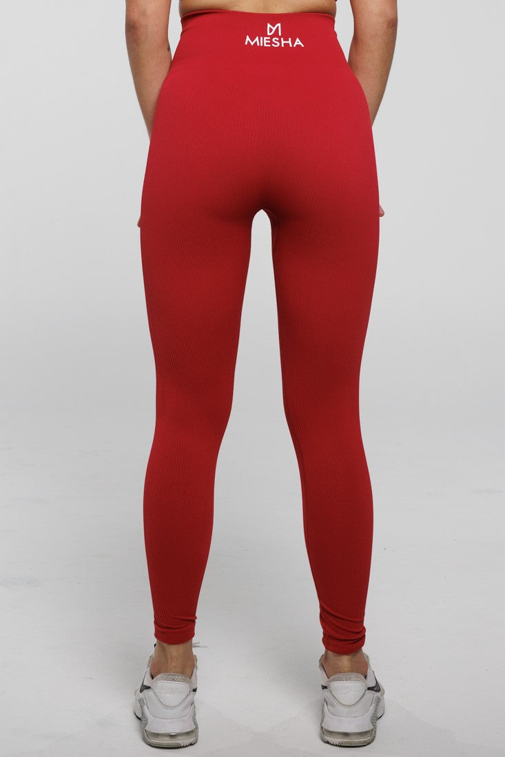 Solace in Red | High Waist Leggings