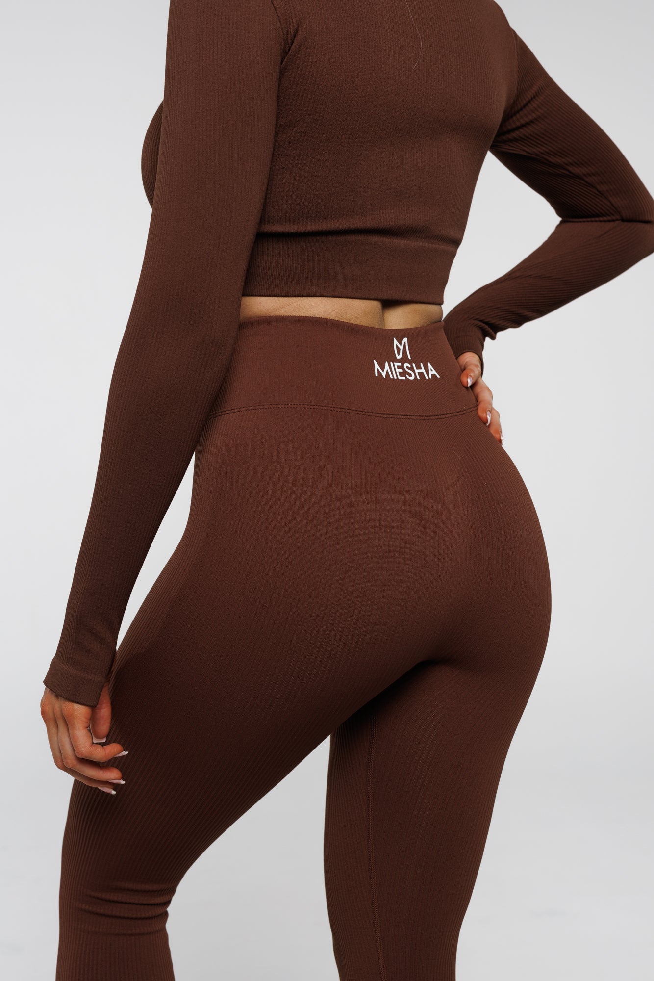 Esse in Chocolate | Leggings with Drawstring