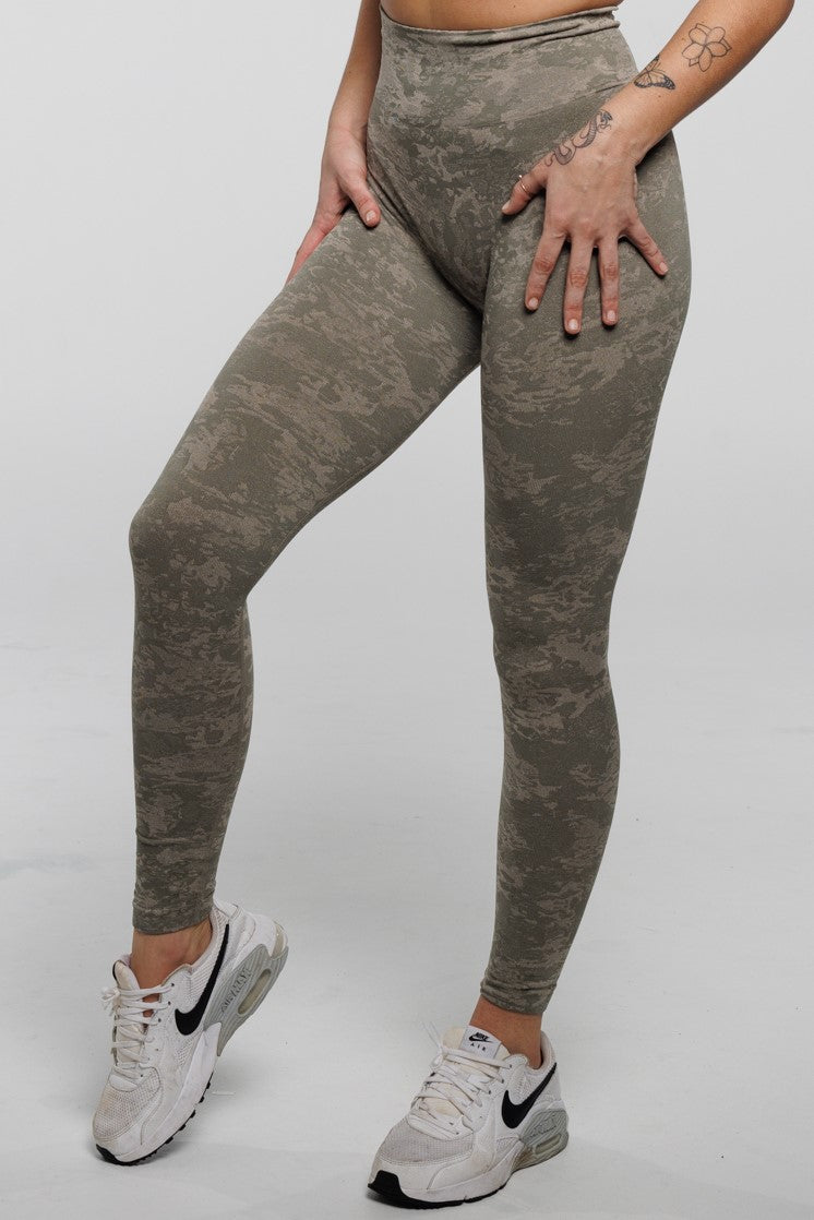 Fierce in Khaki | Camouflage Leggings